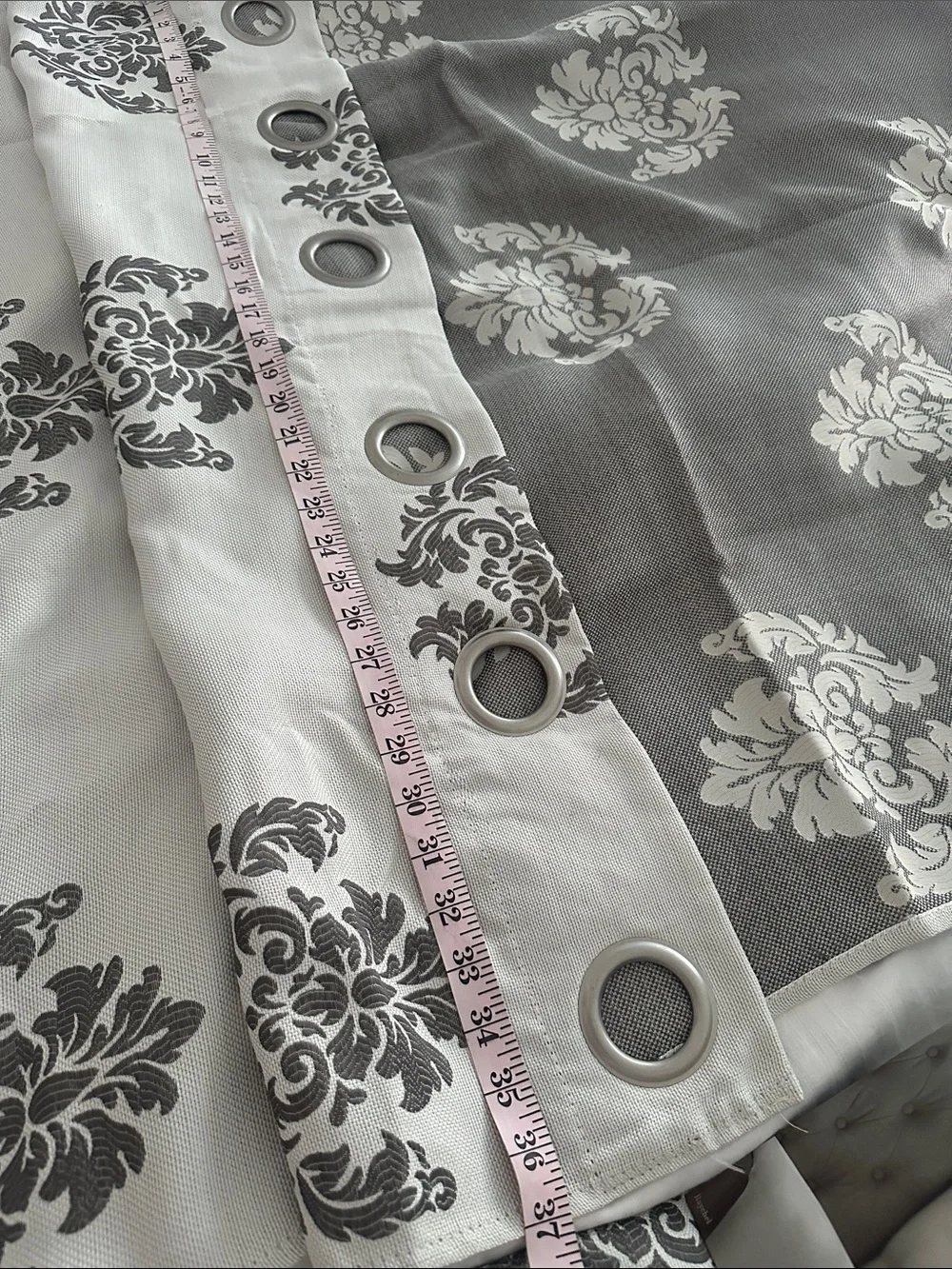 NWT Duck River Textiles Luxurious De Luxe Gray Grommet Curtains 2 Panel Set